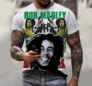 Cool Rock Bob Marley 3D Print Summer (3XL)