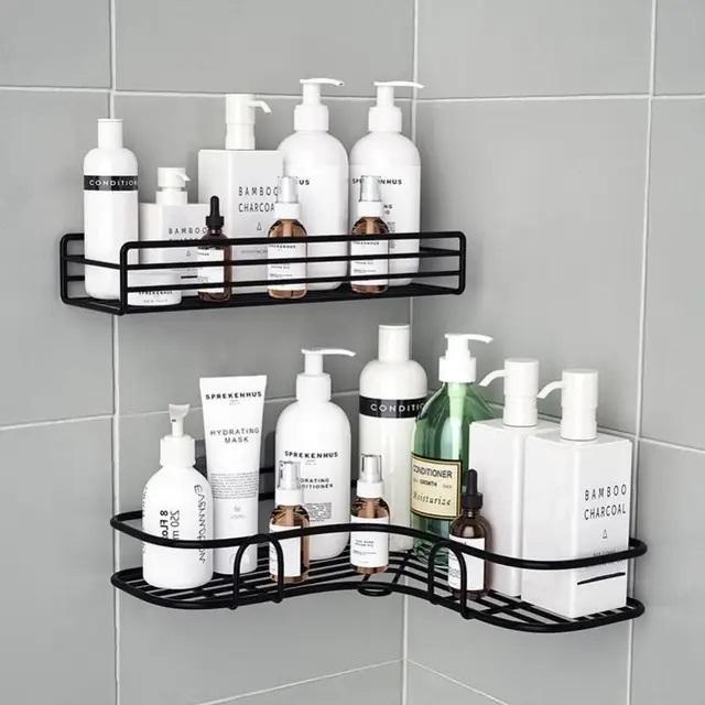 Bathroom wall mount storage rack