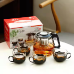 5-Piece Glass Tea Pot Set