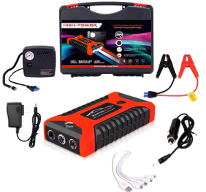 Lithium Battery Booster Jump Starter with Inflator