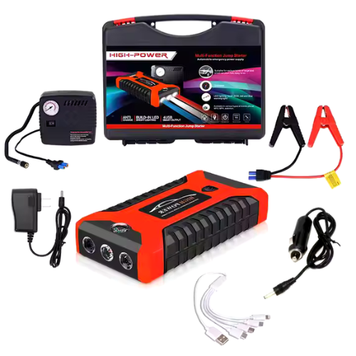 Lithium Battery Booster Jump Starter with Inflator