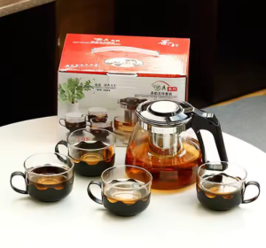 5-Piece Glass Tea Pot Set