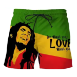 Bob Marley Pattern Board Short